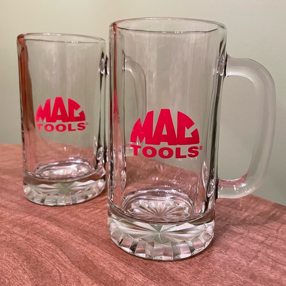 2 Mac Tools 16 oz Premium Beverage Mugs (Set #7)